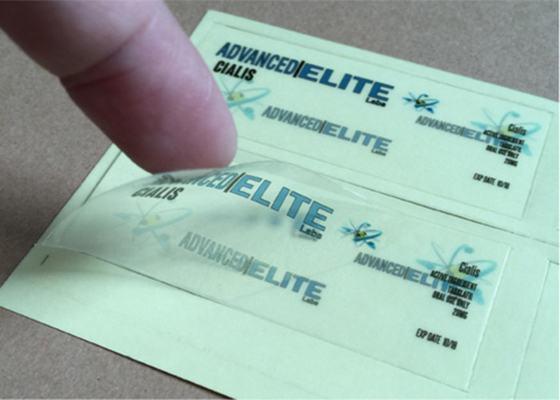 10ml Etykieta na buteleczkę z etykietą leku Wyczyść przezroczysty PVC z nadrukiem UV