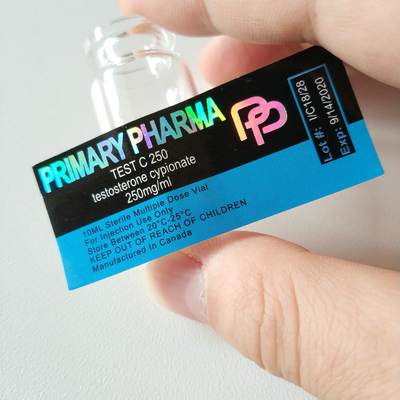 Etykiety na fiolkach 10 ml z silnym klejem dla peptydów dla kulturystów Fiolki szklane