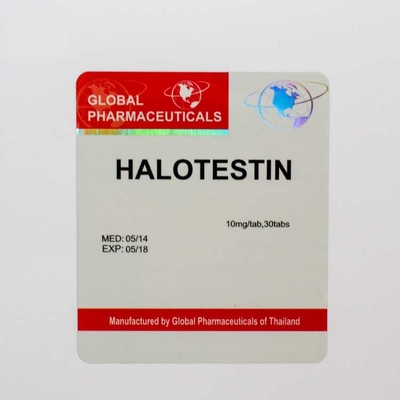 Wodoodporny papier powlekany Etykiety na butelki medyczne Dostosowany kształt z kolorem