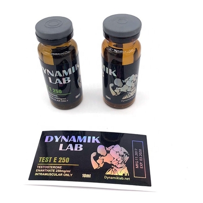 Test 250 Etykietę butelki 10 ml Fiolki Etykietę naklejki Drukowanie do szkła oleju do wstrzykiwań