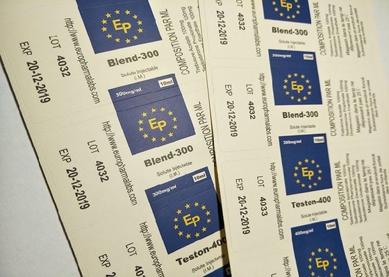 Matt Finish Laminowanie papieru Apteka Etykiety na butelki do EP Design
