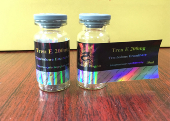 Tren E 200 Hologram Laser PET Steroid Injection 10 ml Etykiety fiolki