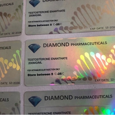 Diamond Pharmaceucital Brand Holograficzne naklejki na fiolki o pojemności 10 ml na butelki z Primobolanem do wstrzykiwań
