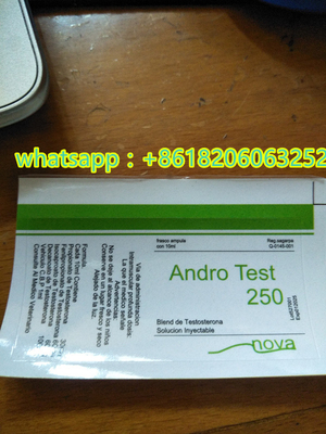 Androl Test 250 Etykiety fiolki 10 ml Etykiety do wstrzykiwań sterydów z wysokiej jakości materiałami z PVC