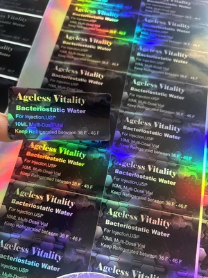 10 ml wody bakteriostatycznej Etyczne oleje etyczne Etykiety sterylne fiolki szklane