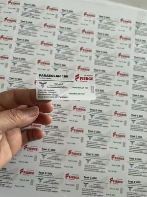 Parabolan 100 Mg Silne etykiety klejące dla fiol szklanych 10 ml