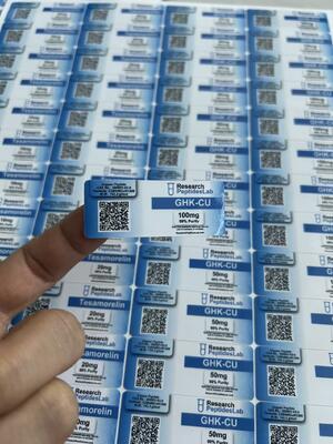 GHK-CU 10 mg Pvc Self Adhesive Labels