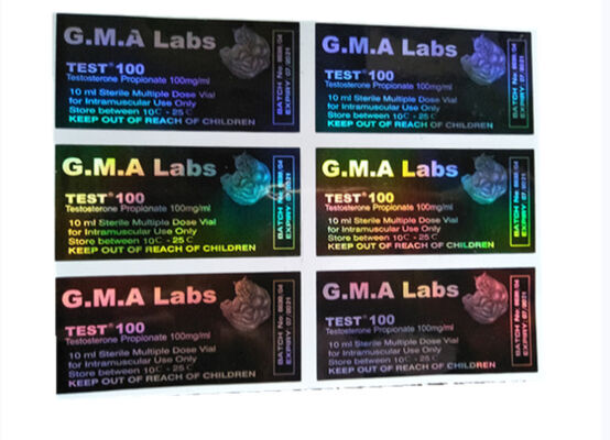 Dragan Design Black Hologram Etykiety na butelki 10 ml Do testu Enanthate