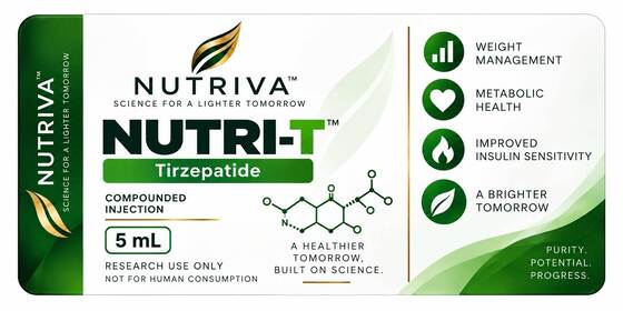 Tirze patide 5 mg PVC 3 ml Fiolka z peptydem Etykiety