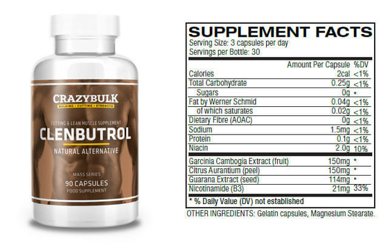 Clenbuterol Oral Custom Vial Etykiety Hologram do butelek plastikowych 50mcg