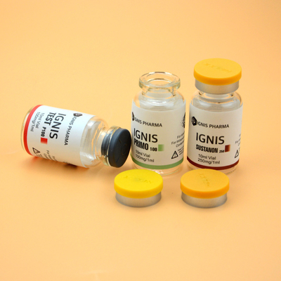 Niestandardowe 10 ml błyszczące wodoodporne etykiety na fiolki ze szkła pcv