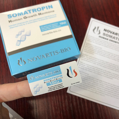 Błyszczące fiolki farmaceutyczne 2 ml HG 10IU Etykiety na fiolki