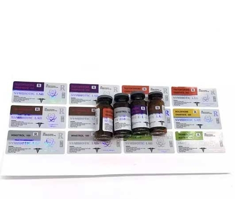 Odporne na ciepło holograficzne etykiety PET z nadrukiem offsetowym szklane fiolki