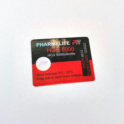 Samoprzylepne szklane fiolki o pojemności 2 ml do HCG 5000IU