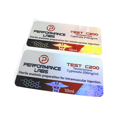 6x3cm Laserowa folia PET 10 ml Etykiety na fiolki z błyszczącym lakierem