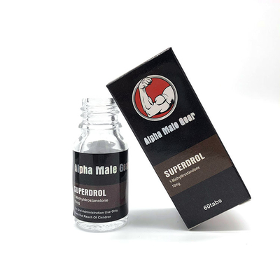 250gsm Biały karton Alpha Male Gear Etykiety i pudełka na fiolki Superdrol
